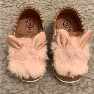 Cat & Jack - Rose Gold Bunny Slip-Ons 🐰